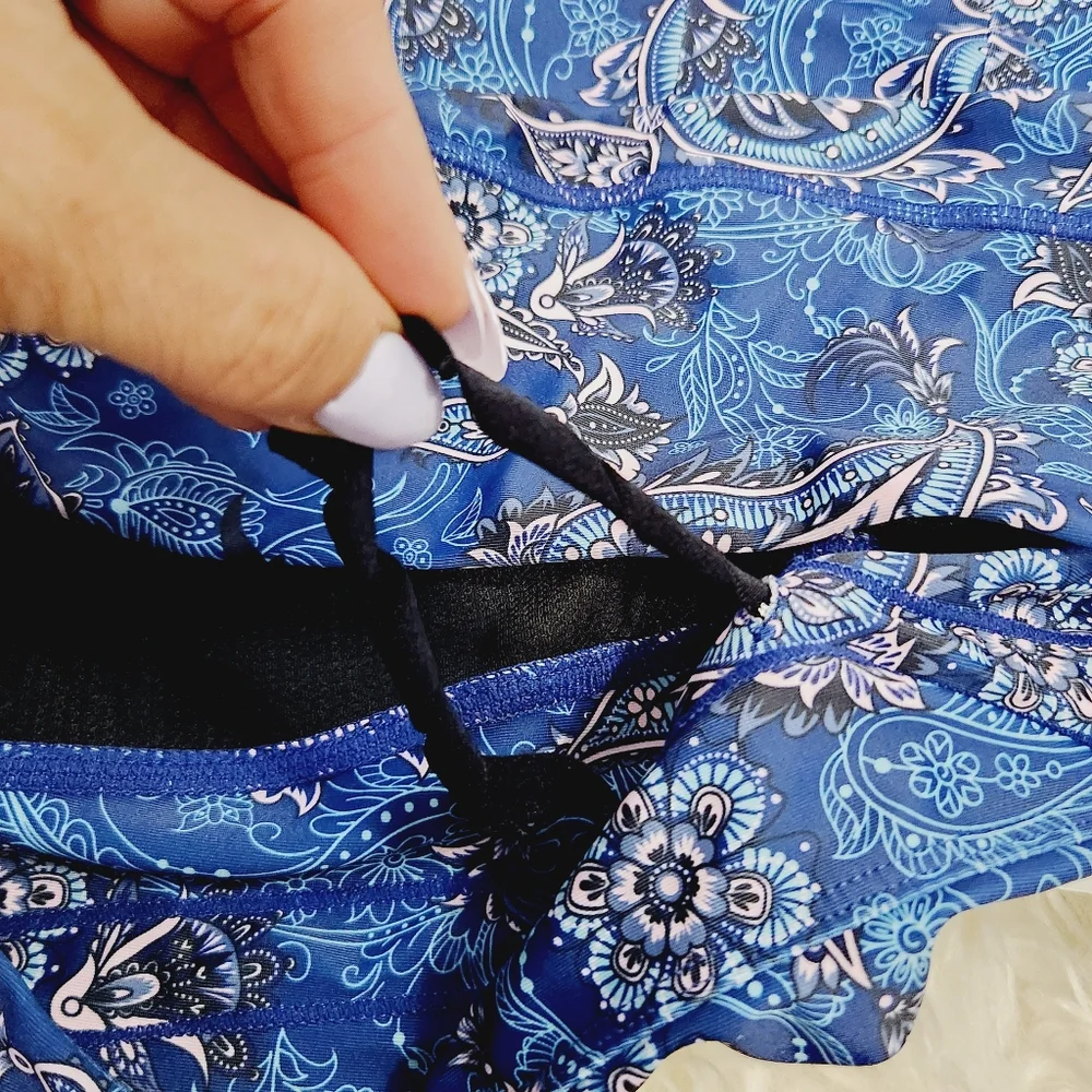 5x$25 Blue Paisley Tennis Pickle Ball Golf Skirt Xl XXL